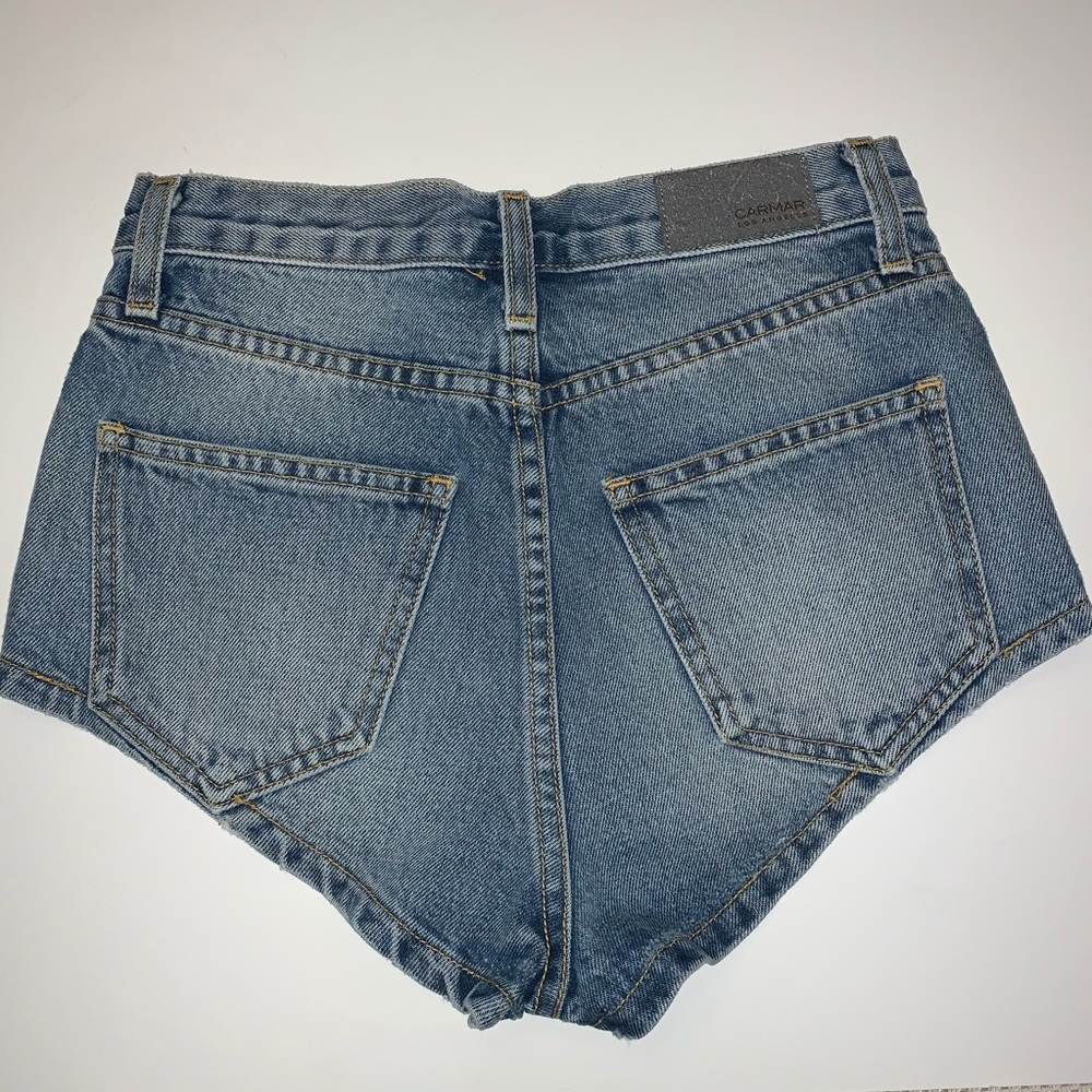 Carmar LENNOX High Rise Cheeky Denim Shorts 24 NWT - Picture 6 of 7